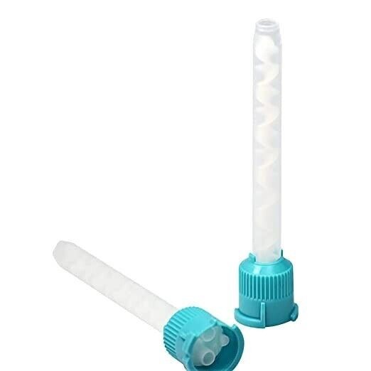 50Pcs/Pack Dental HP Teal 6.5 mm Mixing Tips For Heavy Body Impression Material