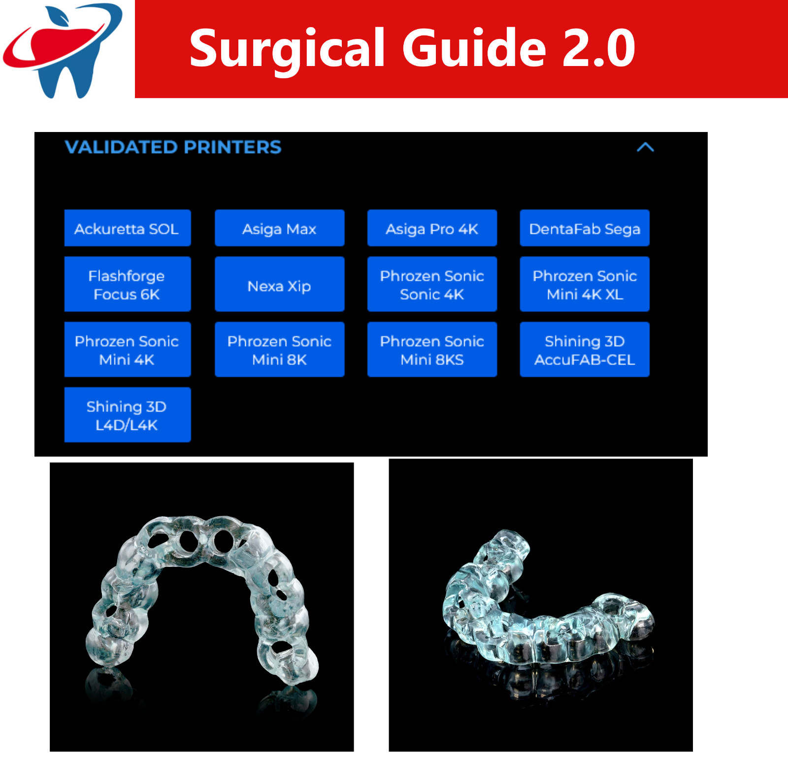 3D Resin Rodin® Surgical Guide 2.0 Robust Resin, Creation Full-arch & Quadrant
