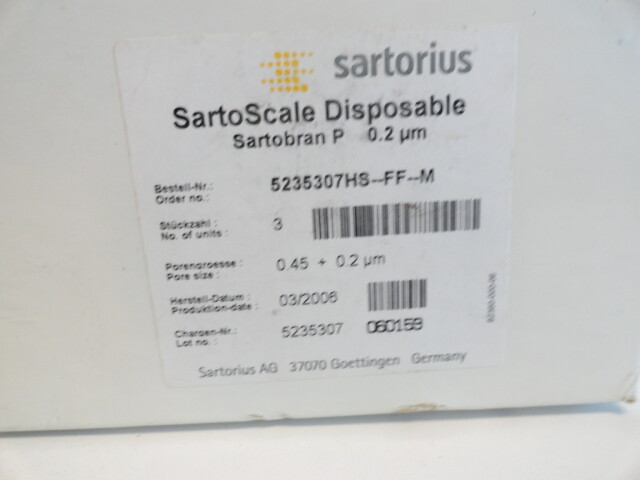 Lot of 20 Sartorius Sartoscale Disposable Filters 5235307HS–FF–M