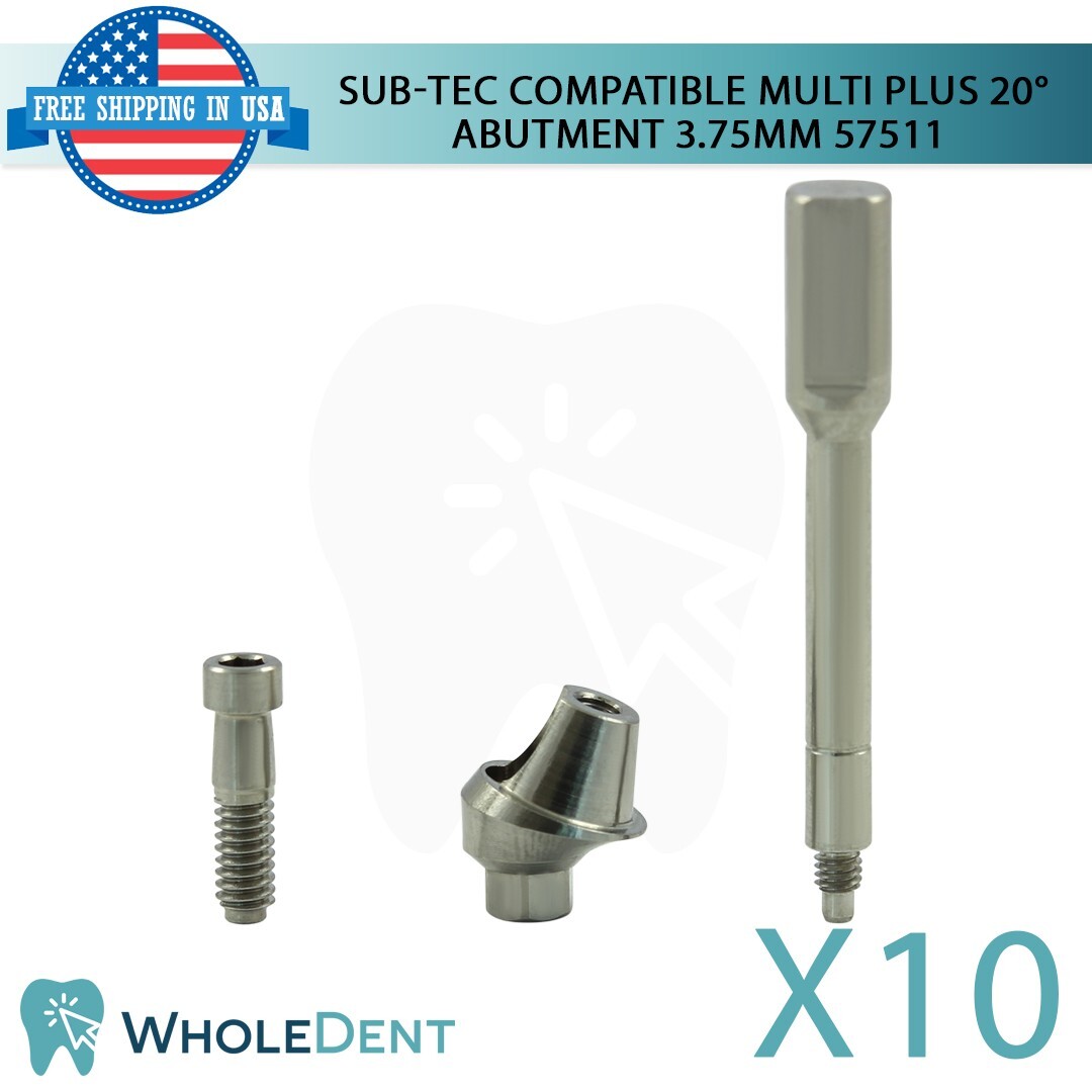 10x Dental Titanium Angulated 20° Multi Unit Prosthetic BEGO® Compatible 57511