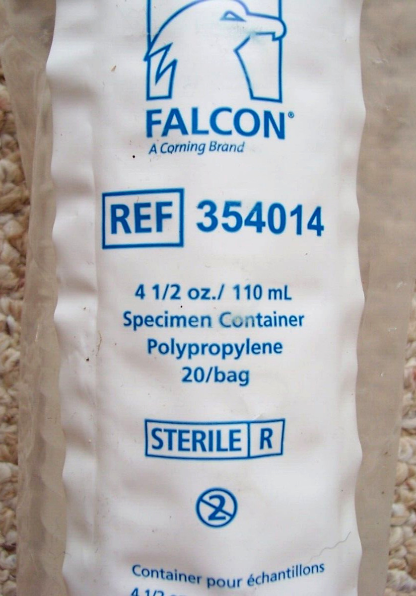 260 Falcon 4.5 oz/110 mL Specimen Containers #354014 13 Packages of 20 Each