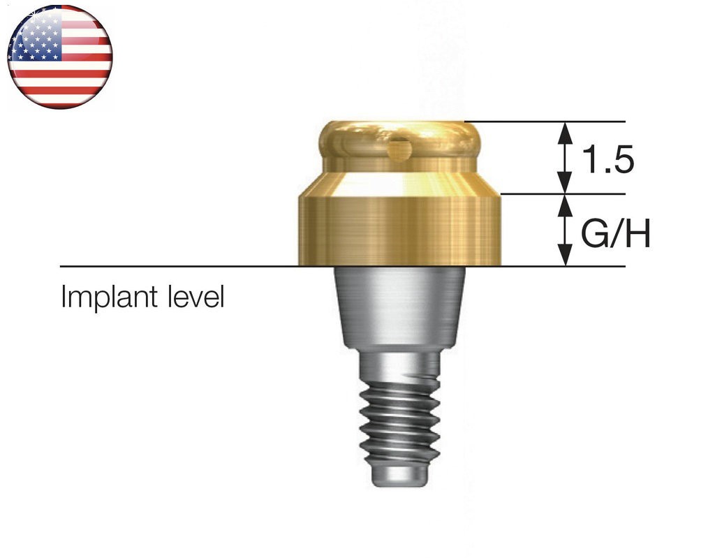 US Locator Abutments 1-5mm For Adin Zimmer Cortex BEGO 3.75 MIS Male Caps Tool