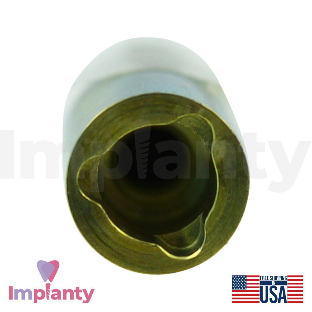 5x Dental Titanium Fixture Analog Yellow 4.3mm Compatible Nobel Replace Select
