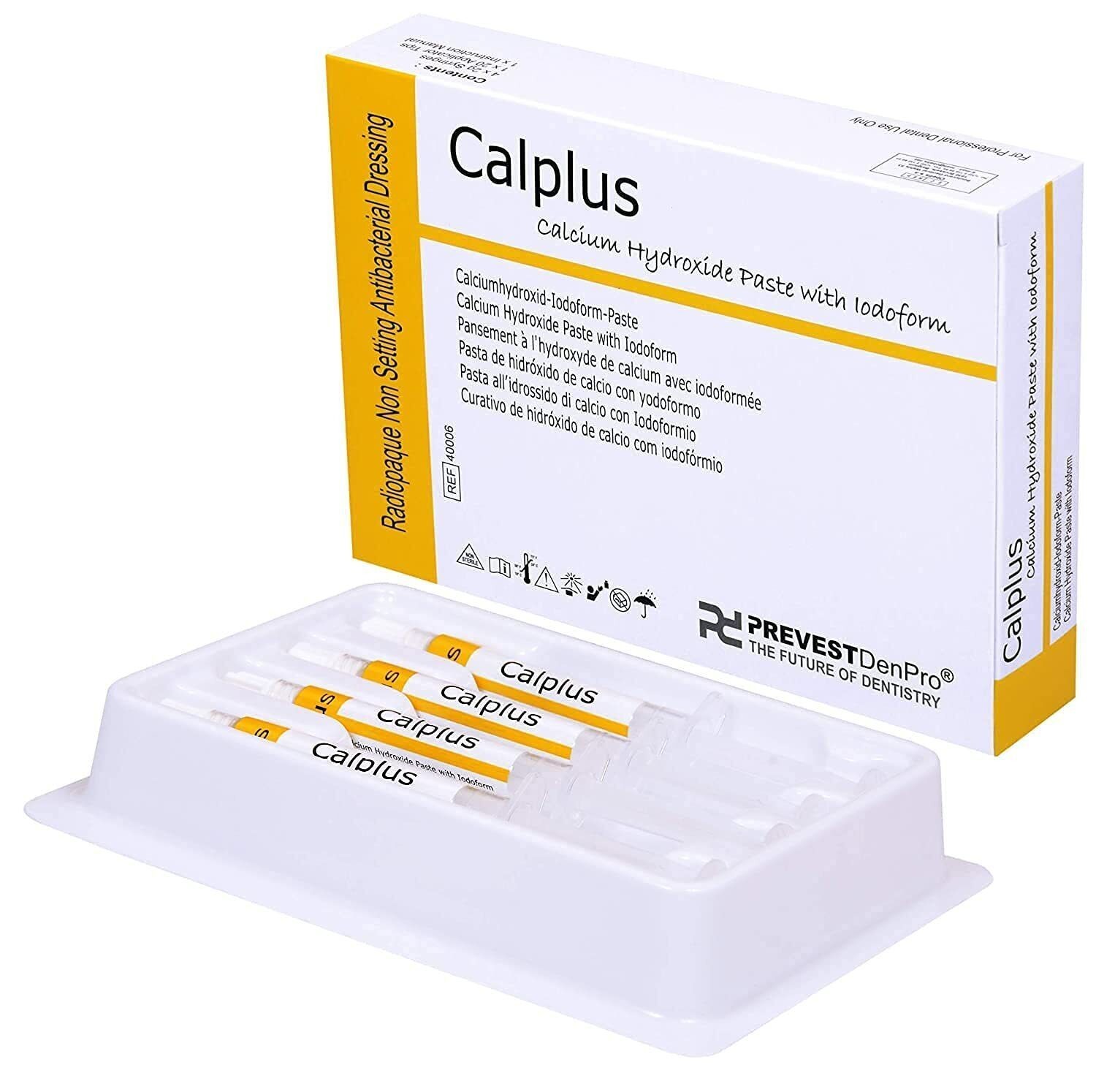 Prevest Denpro CALPLUS Calcium Hydroxide Paste with Iodoform 4x2gm Pack