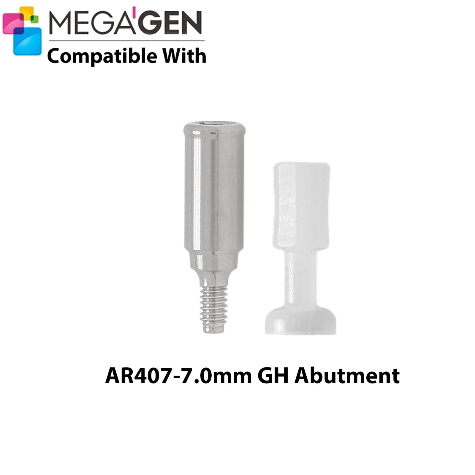 For MegaGen AnyRidge Locator Abutment GH 1-7mm & Overdenture Male Caps Removable