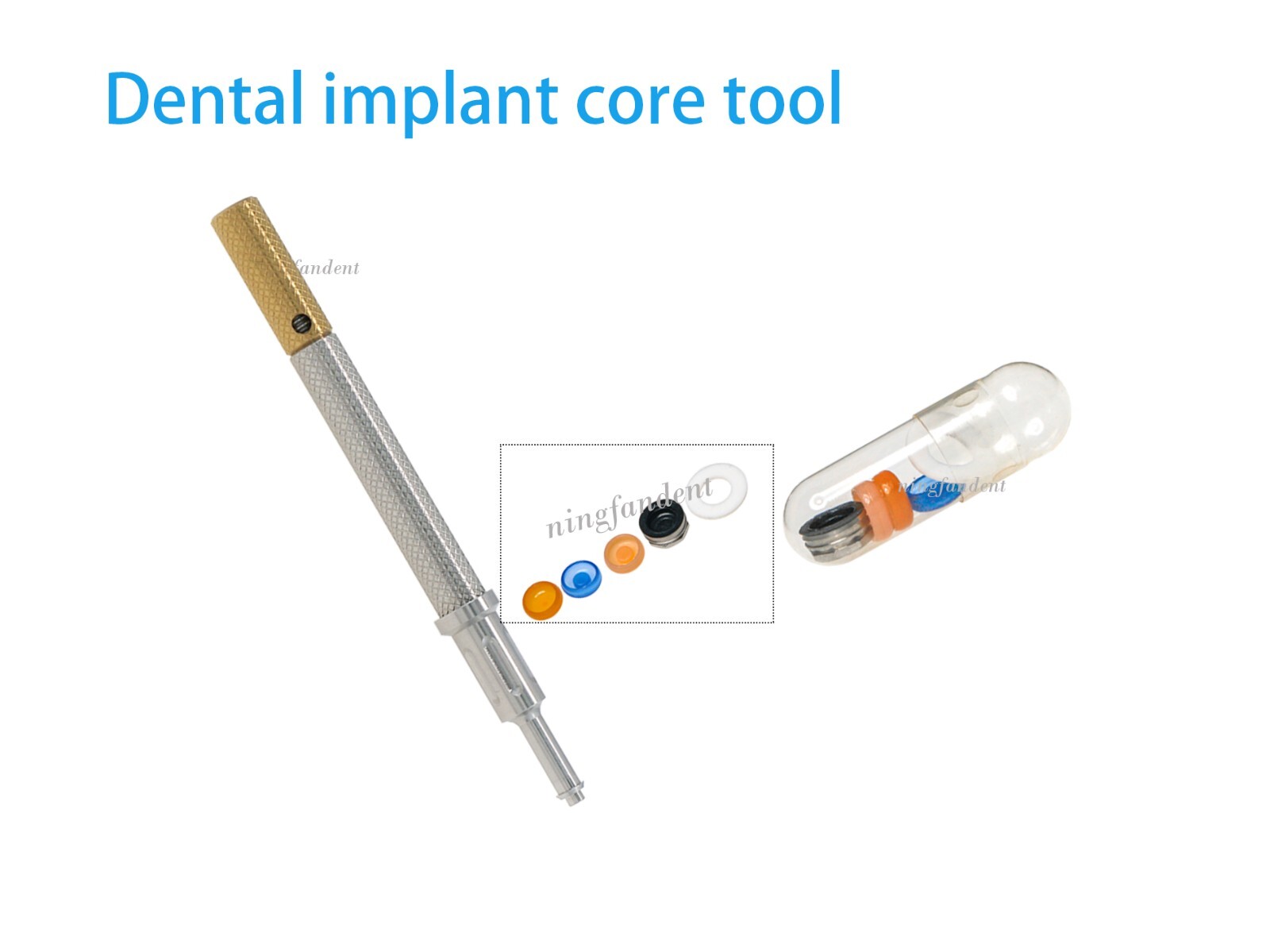US Universal Dental Attachment Retentive Caps Insertion Extraction Tool