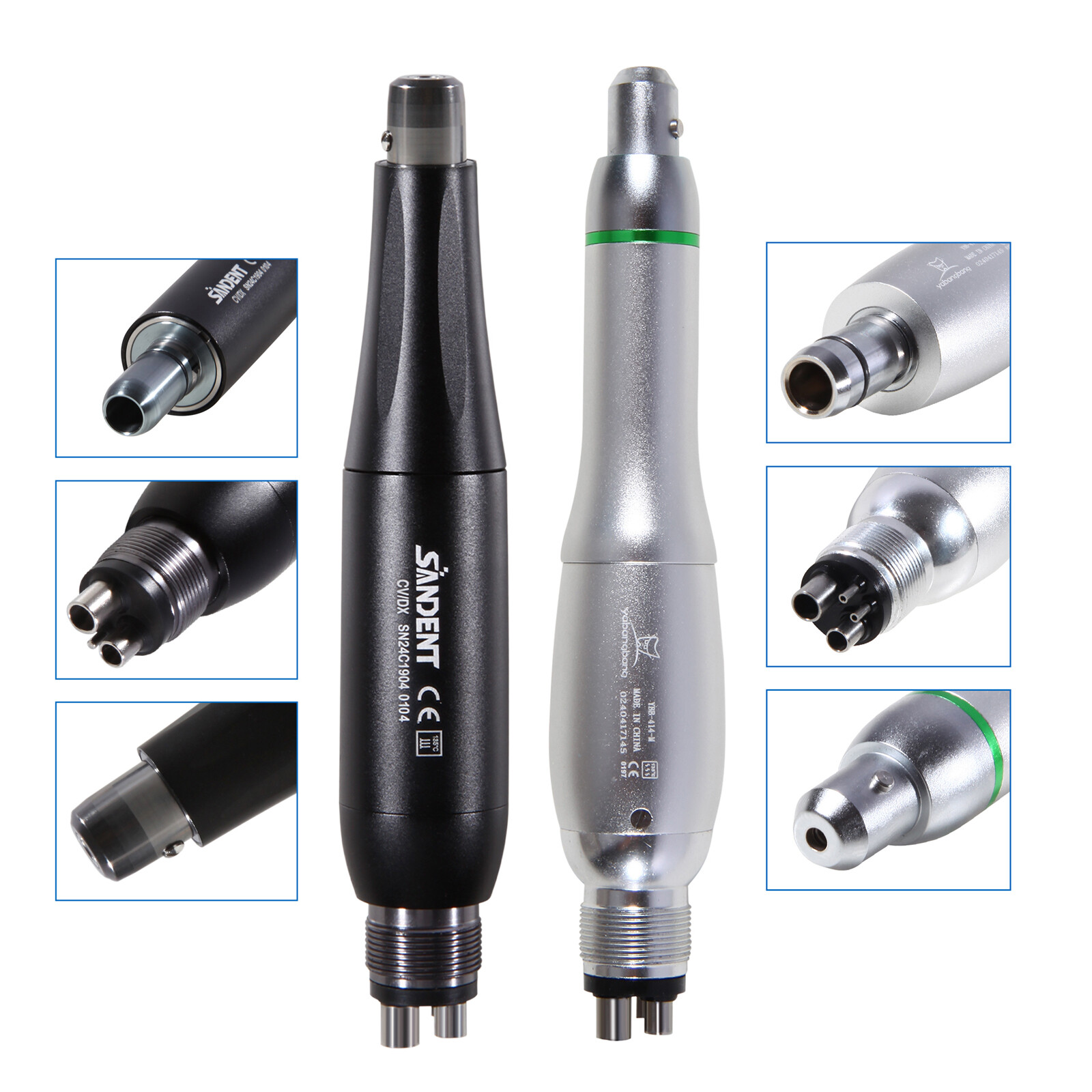 Dental Hygiene Prophy Handpiece Mini Air Motor 4 Hole 4:1 Straight Nose Cone USA