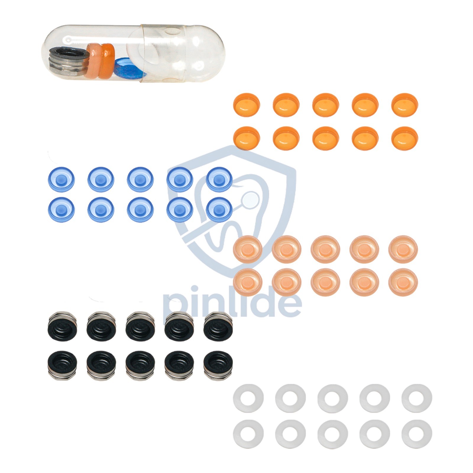 US Dental Retention Locator Male Caps Replacement Kit Universal Remove Core Tool