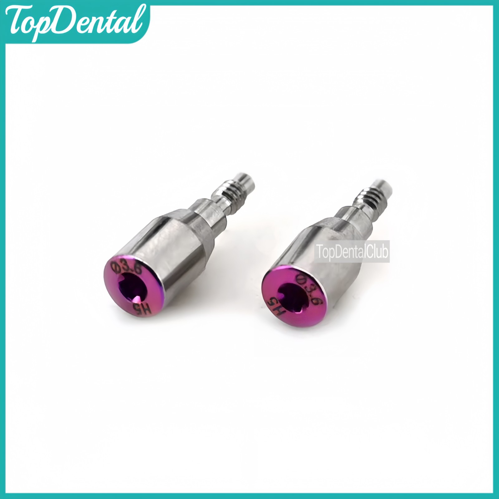 Dental Healing Cap Abutmment RP NP Compatible Fit Nobel Active Yellow Purple