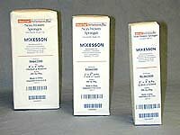 McKesson Non-Woven Sponge Polyester/Rayon 4-Ply 3X3In Square Pack of 200 4 PACK
