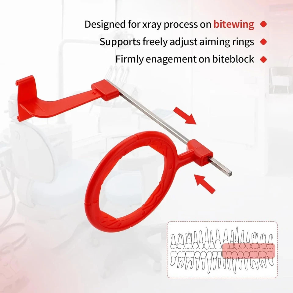 5Set Dental Sensor Holder Dental X-Ray Positioning Aiming Ring Bitewing Anterior