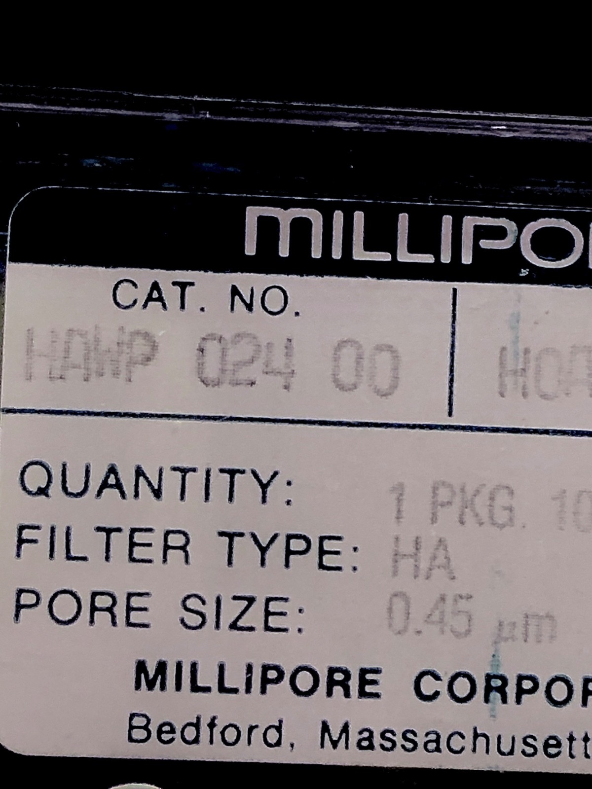 Set of 10 || MILLIPORE Hydrophilic Membrane Filter 0.22µm, 47mm diam #GSWP04700