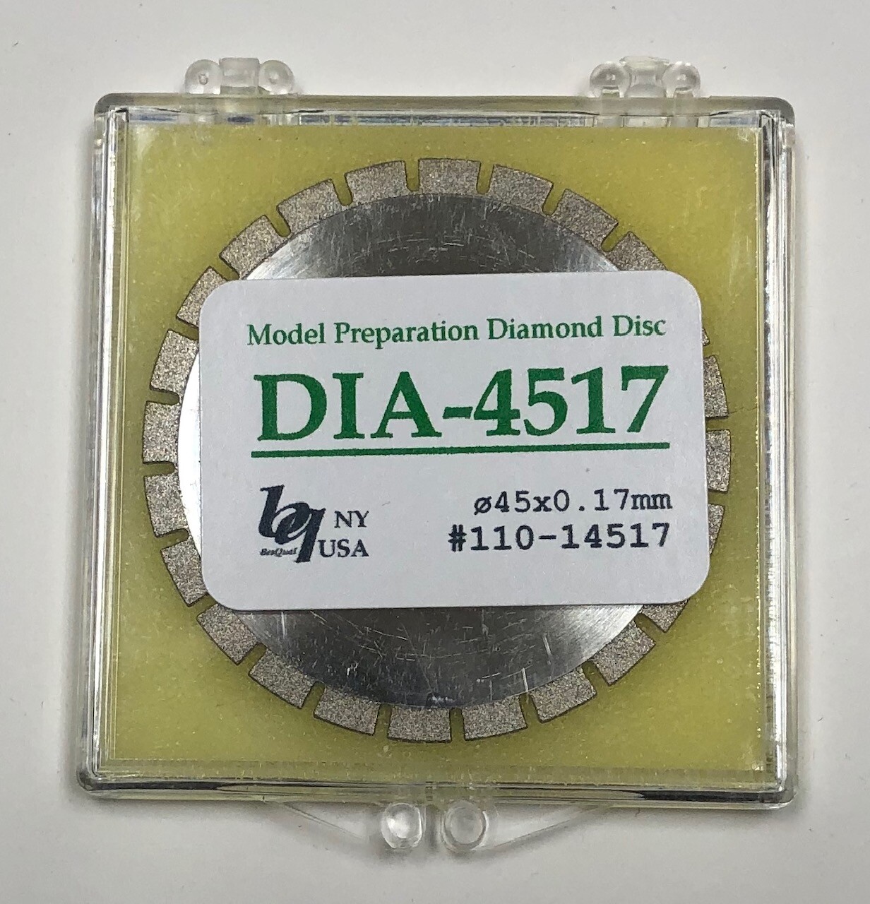 Dental Lab Diamond Disc Serrated 45mm x 0.17mm for plaster, die stone new