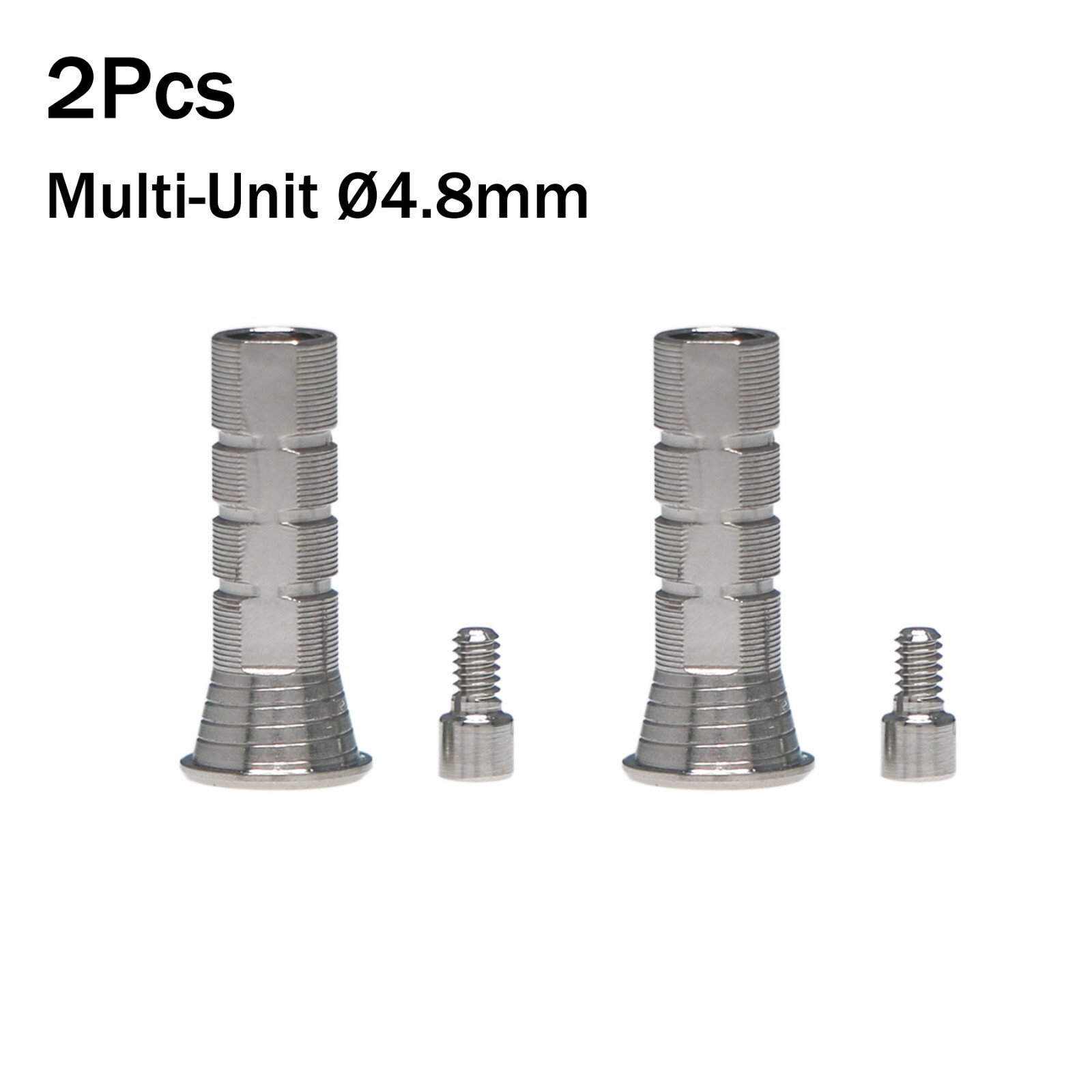 Titanium Temporary Cylinder Ti Multi Unit Ø4.8mm Abutment Fits Hiossen Oss