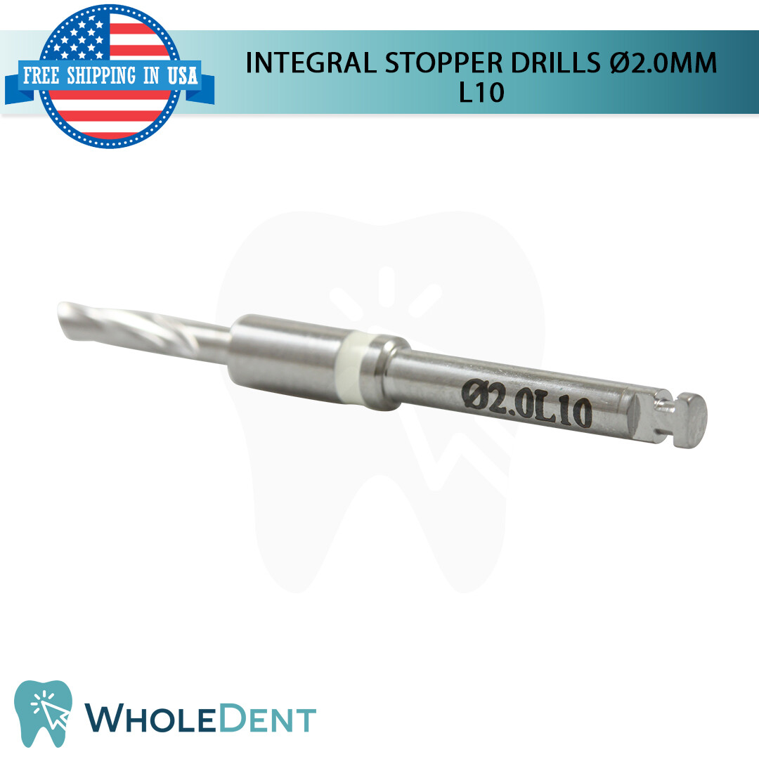 Surgical Integral Stopper Drill Ø2.0 External Irrigation Dental Implant