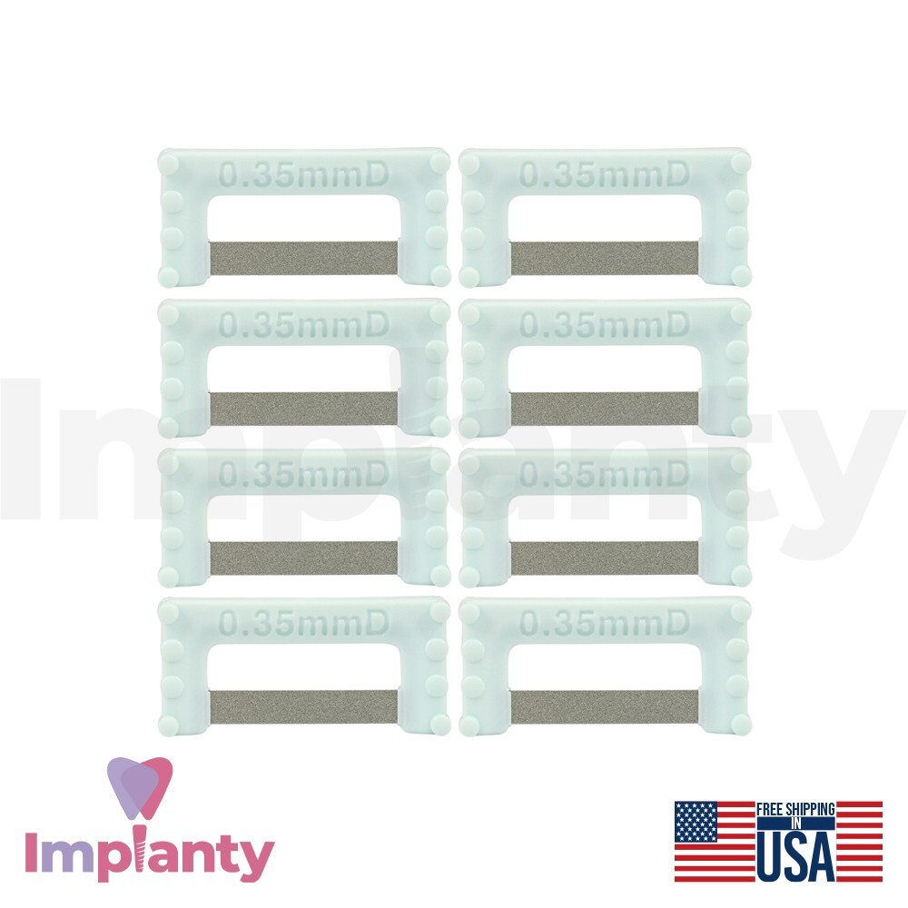 Dental Widener Mint IPR Plus Strips Set Stainless Steel Diamond Coating Reusable