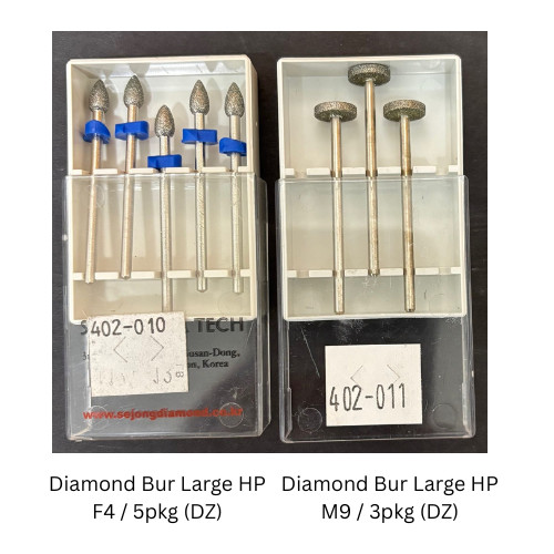 Diamond Bur Large HP ( F4 / 5pkg ) ( M9 / 3pkg ) (DZ)