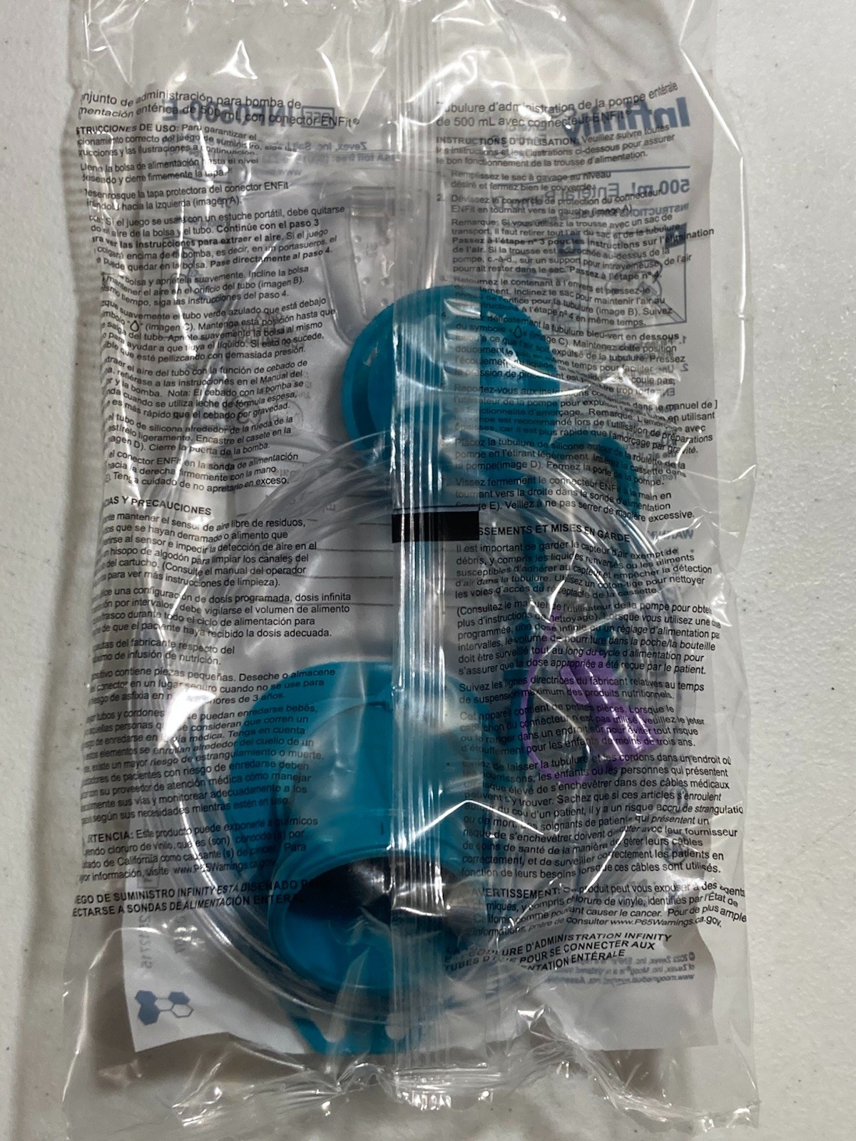 Infinity Delivery Set 500ml Enteral Feeding Pump Set with ENFit Connector. 25