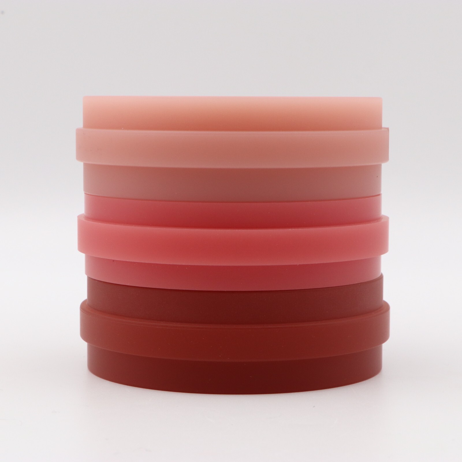 5pcs Dental Pink PMMA Disc with Bloodshot CAD/CAM Monochromatic PMMA Disc 98mm