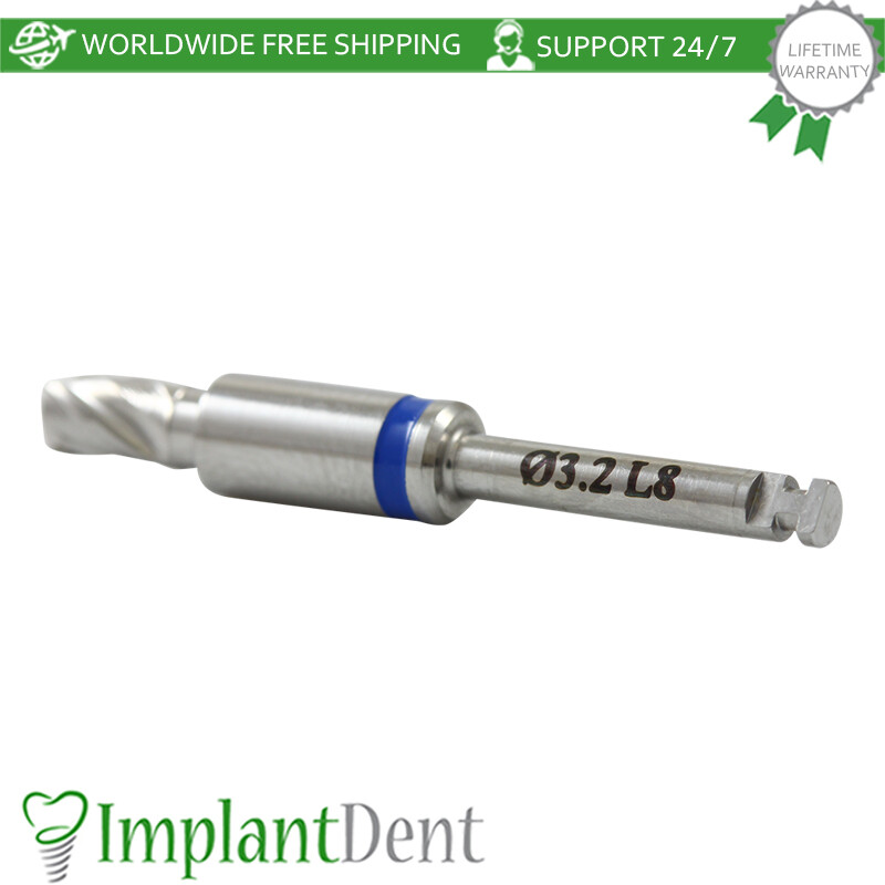 1x Dental Integral Stopper Drill 3.2mm Stainless Steel Dentistry Tool