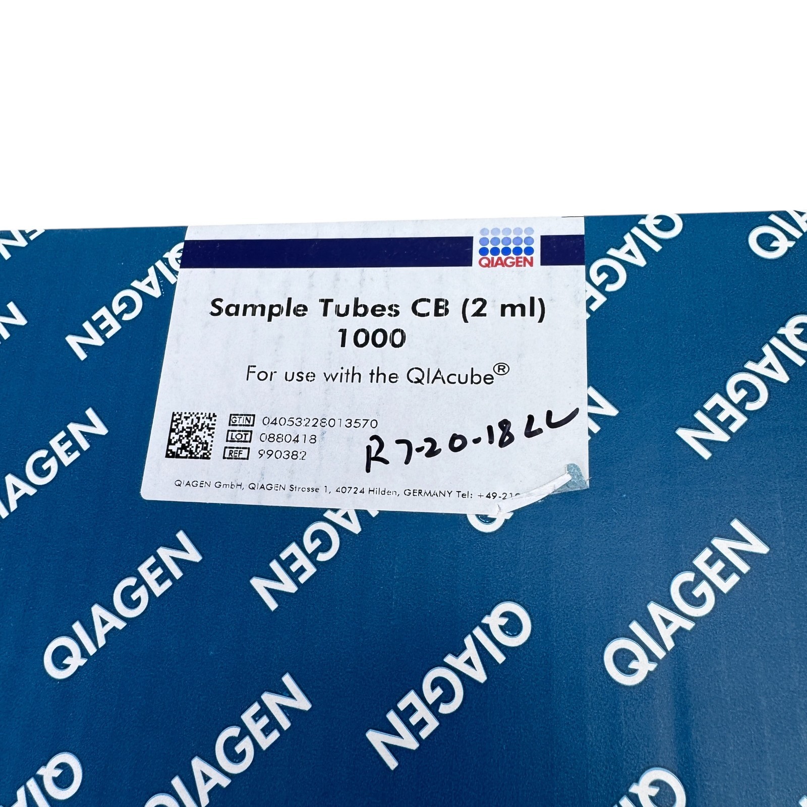 Qiagen Sample Tubes CB (2 ml) for QIAcube – Box of 1000 (2×500 bags)