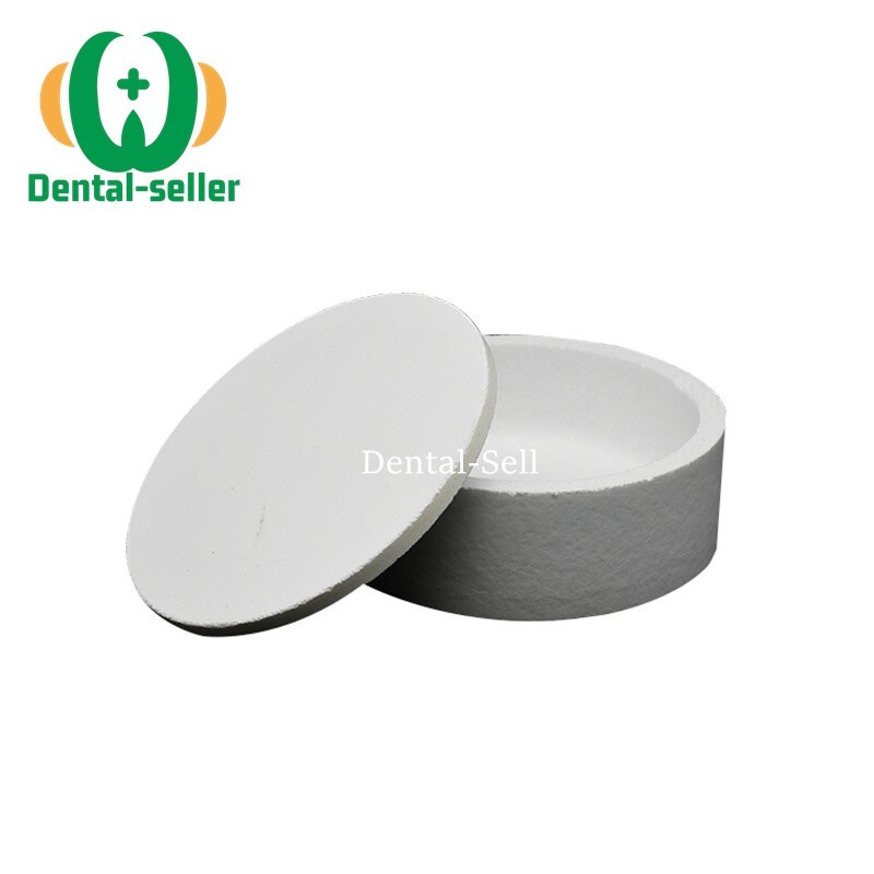 Dental Lab Zirconia Sintering Tray Crucible Plate 90x35mm With Cover White 1 kit