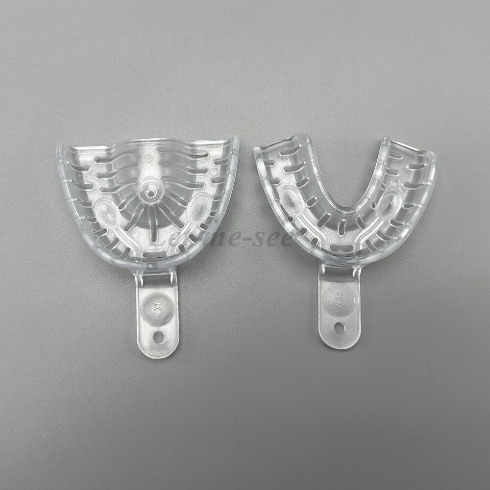 Dental Alginate Impression Trays Clear Autoclave 121°C Large Medium Small