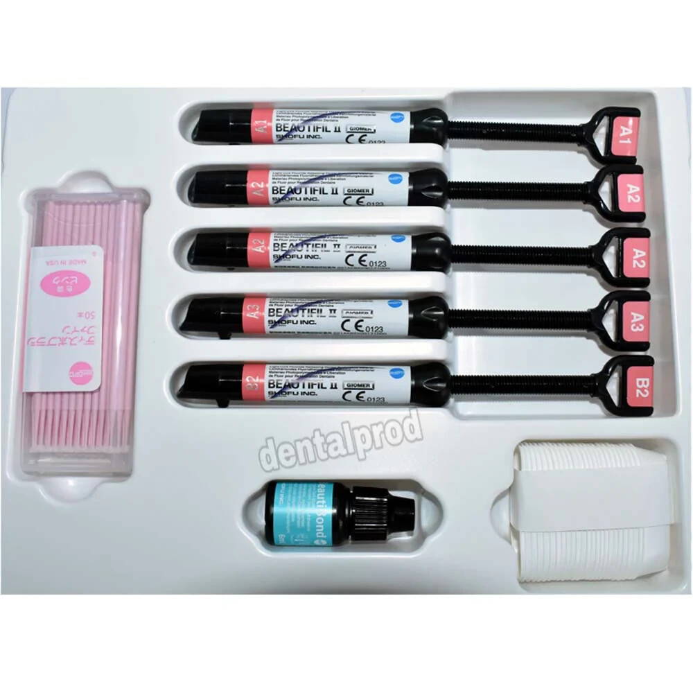 SHOFU BEAUTIFIL II Universal Nano Hybrid Composite Kit 5x4g Syr+ Bond 5 ML