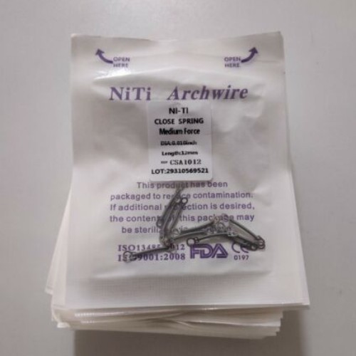 150 Packs Dental Orthodontic Niti Alloy Closed Coil Spring 010 012inch 6/9/12mm