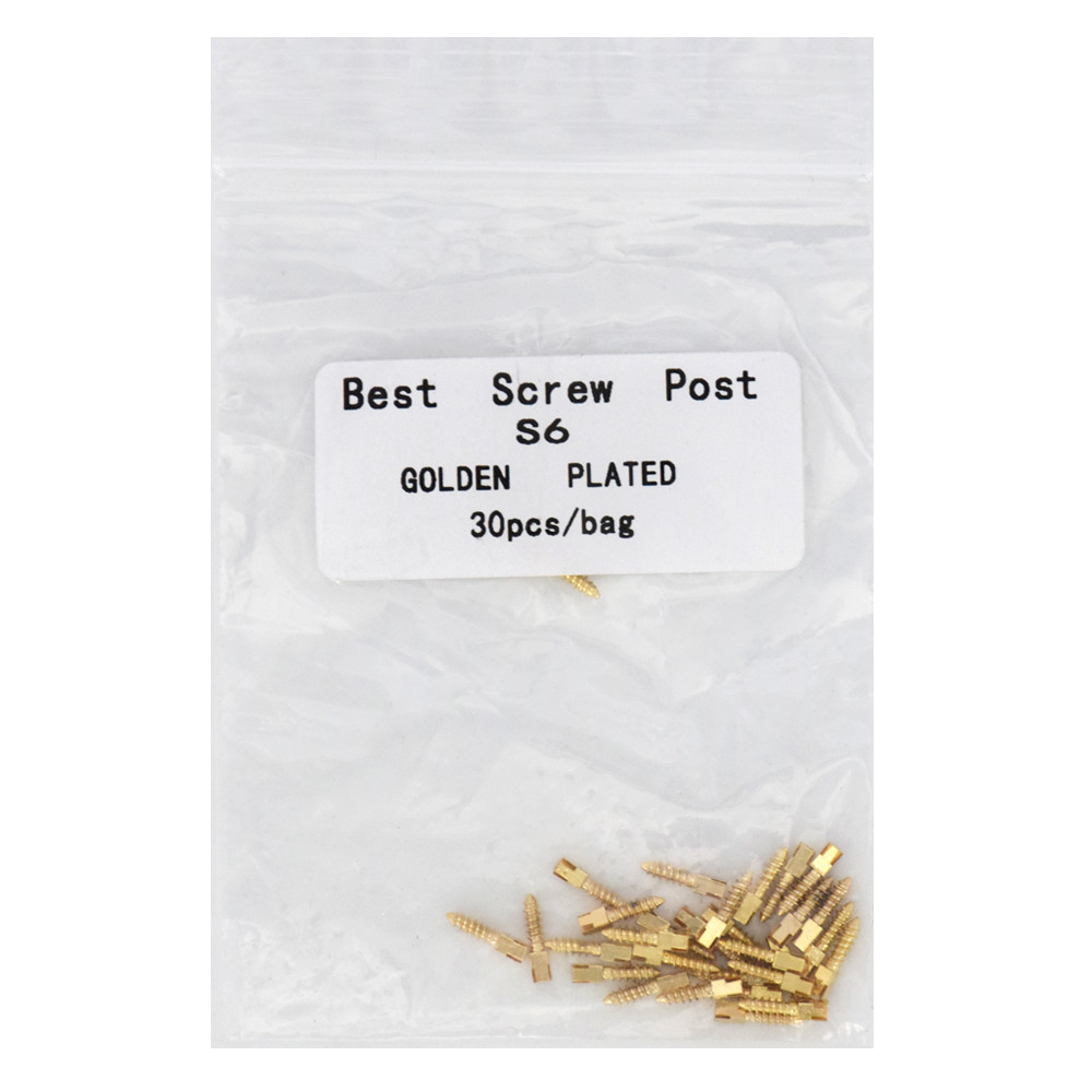 30 Pcs Dental Screw Post 24K Gold Plated Conical Refills S/M/L/XL For Root Canal