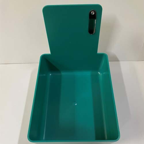 Teal Dental Lab Pan w/ Stainless Steel Clip 12pk 7″ x 5¾” x 2½” Made in the USA