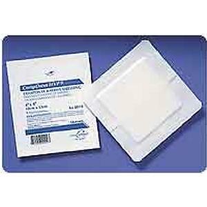 Derma Sciences DuDress Film Top Barrier Dressing, 4” x 4” Sterile -25/Box