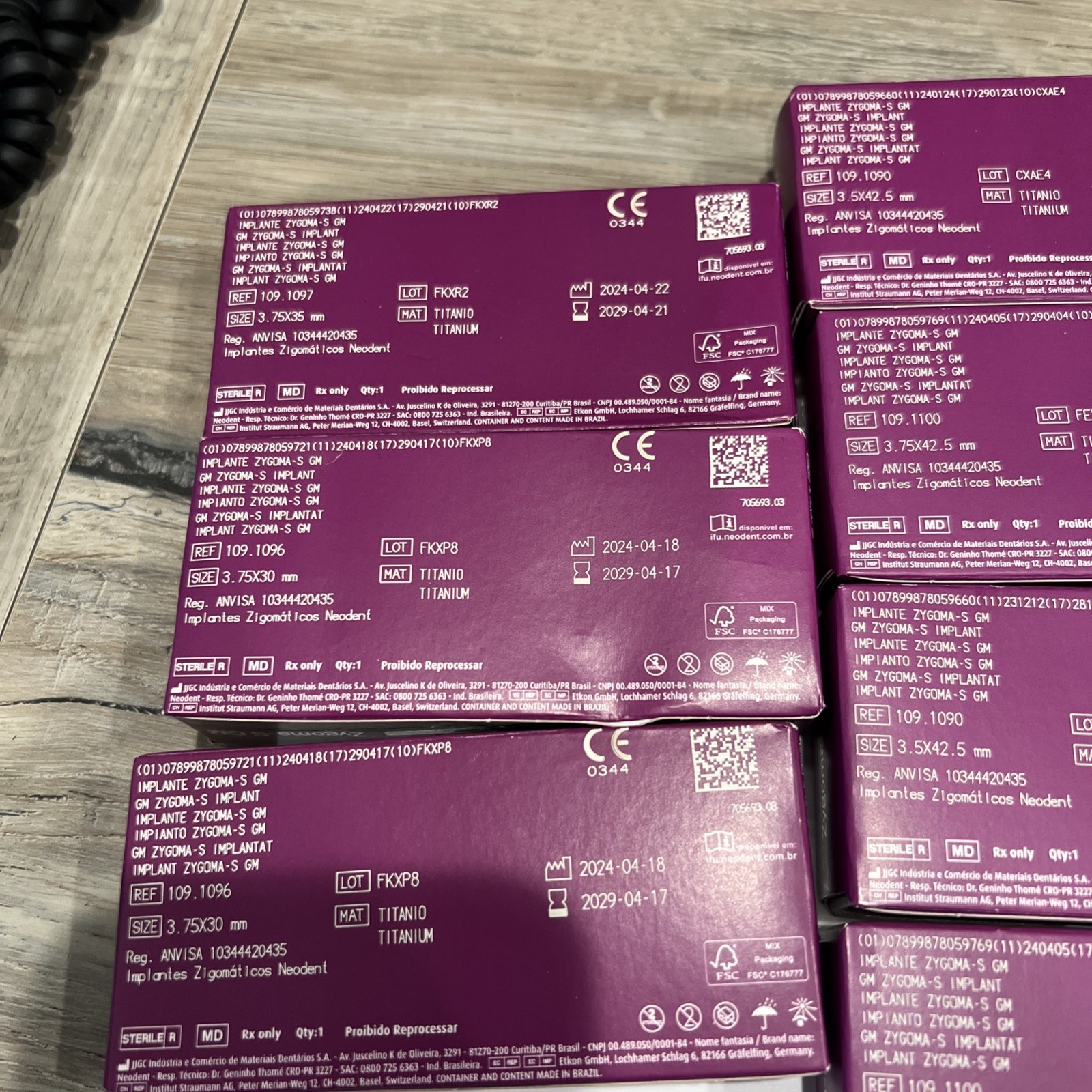 Neodent GM Dental Implants – Zygomatic Zygoma-S GM 3.75×35 – NEW – Exp 2029