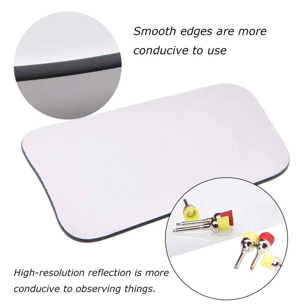 Angzhili 5Pcs/Set Dental Photography Mirrors 5 Count (Pack of 1), Silver