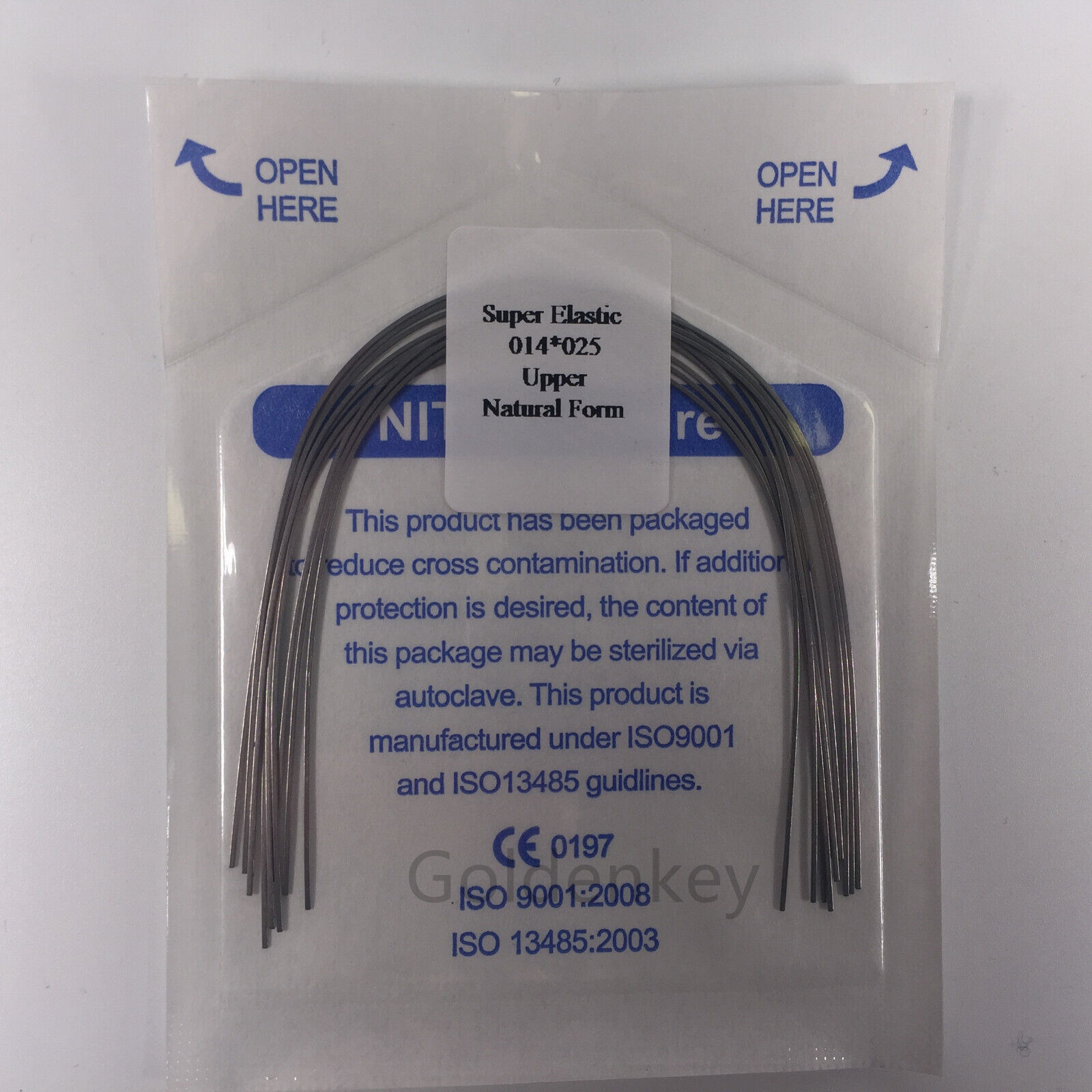 Dental Orthodontic Super Elastic Wire Niti Arch Wires Rectangular Natural Form