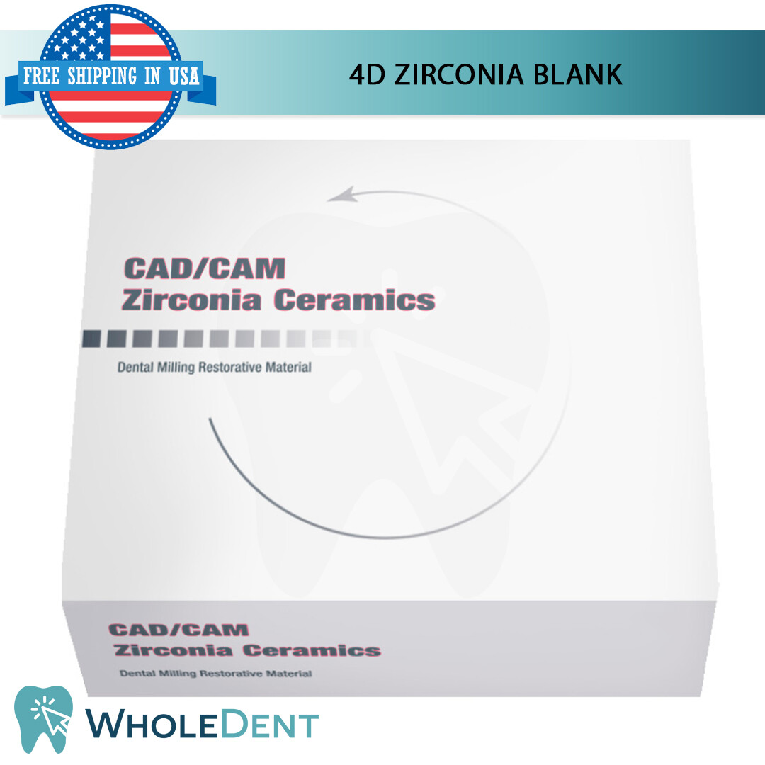 4D Zirconia Blank Dental Lab Multilayer Zirconium Aesthetic Restoration Shades