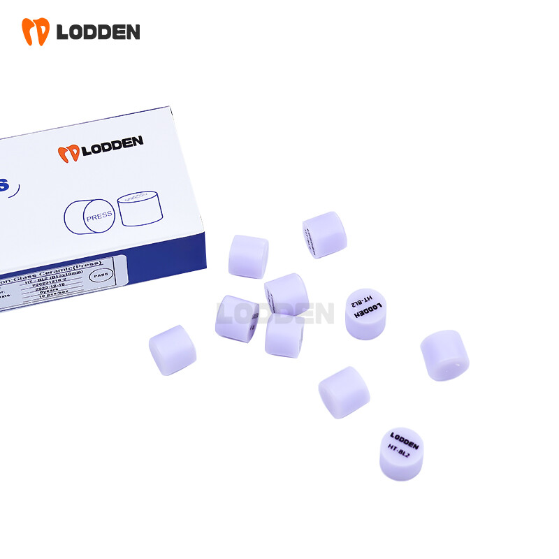 10pcs Dental Glass Ceramic Lithium Disilicate (LS2) IPS Emax Press Ingots