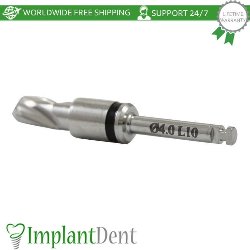 1 Straight Drill Integral Stopper Ø4.0, External Irrigation Dental Tool Sur gery