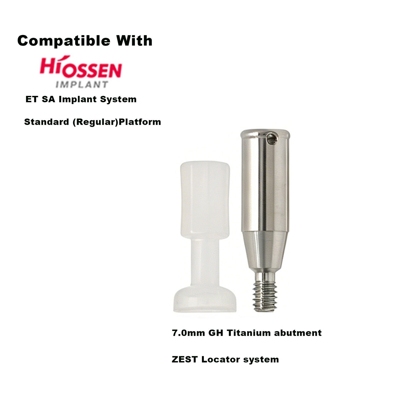 US Zest LOCATOR Attachment HIOSSEN ET Legacy Mini/Regular Abutment All Heights