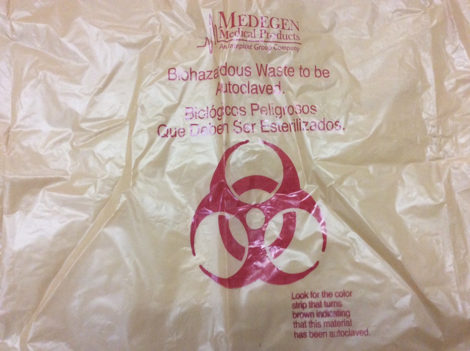 (20) Autoclavable Biohazard Waste Bags #864 ~ 44 Gallon, 38×47 Polypropylene