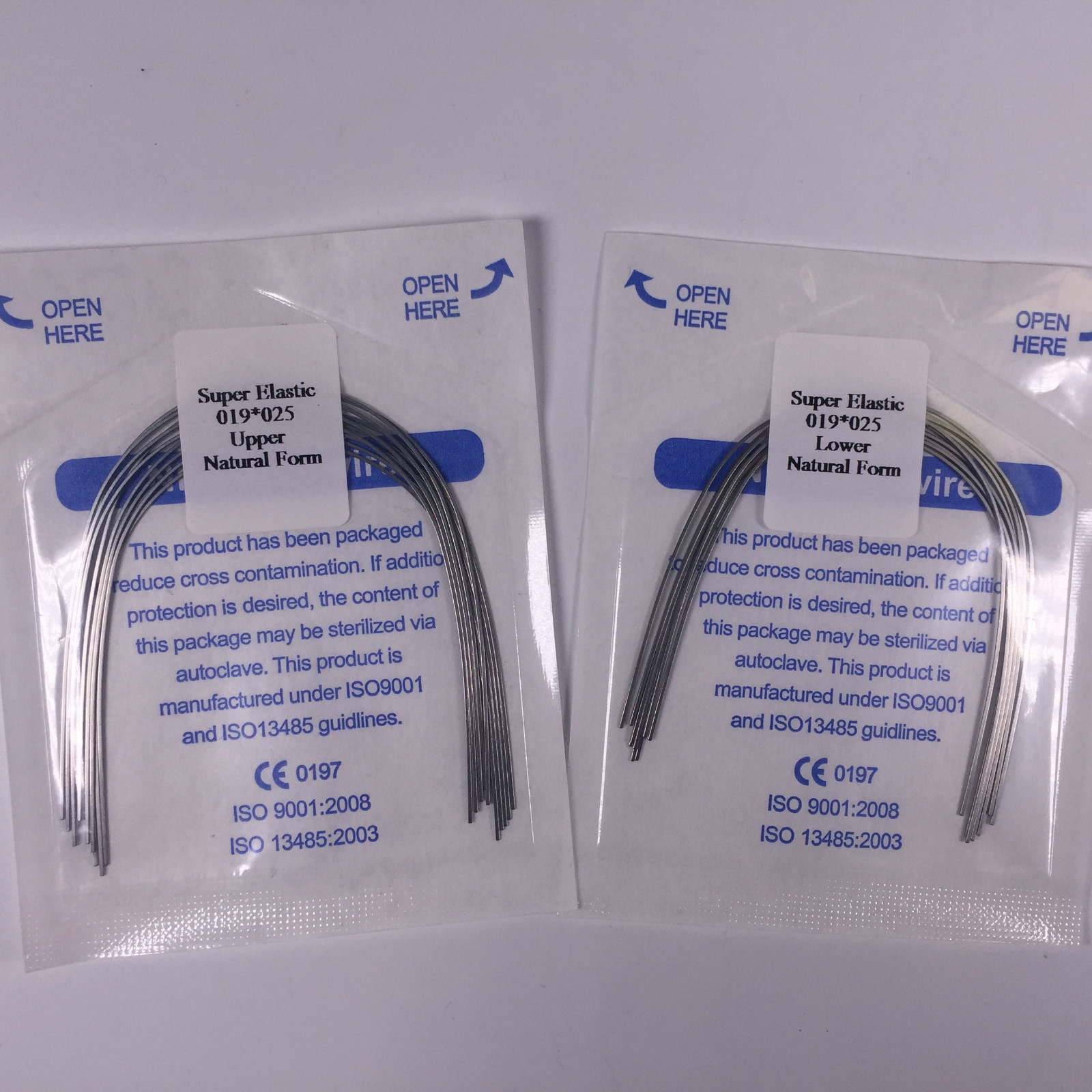 Dental Niti Super Elastic Arch Wires Rectangular Orthodontic Natural Form Wire