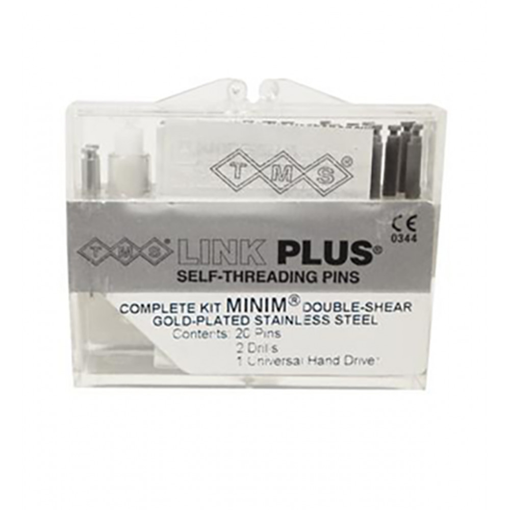 Coltene TMS LINK PLUS Bulk Kit, Minim Silver, Titanium Alloy, 2in1, 100pc
