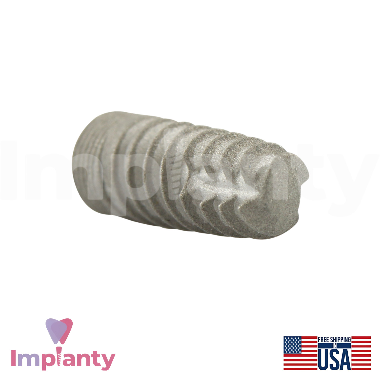 GDT MOR Spiral Dental Fixture Titanium Int Hex 2.42mm Connection SLA Surface