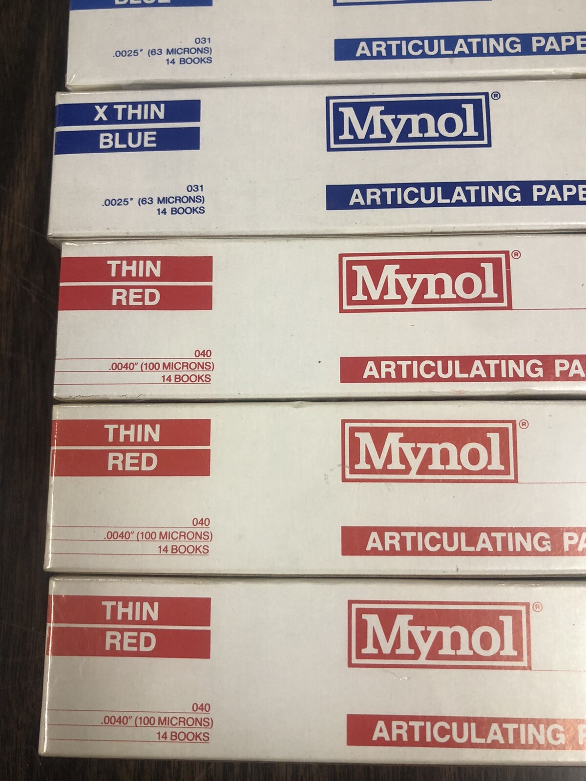 Articulating Paper X Thin Blue x3 Boxes Thin Red x3 Boxes ~~ 14 Books/ Box Vtg