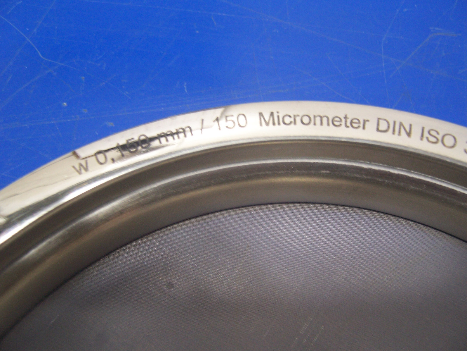14409 Haver & Boecker 150 micron Test Sieve for Alpine-Air jet 203x28mm SS metal