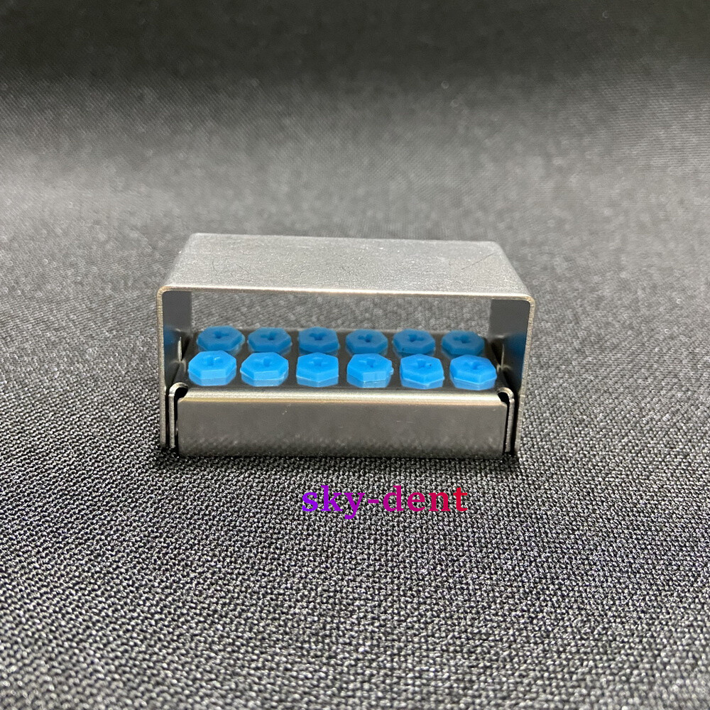 8/12/30 Hole Dental Implant Drills Organizer Holder Sterilization Case Bur Block