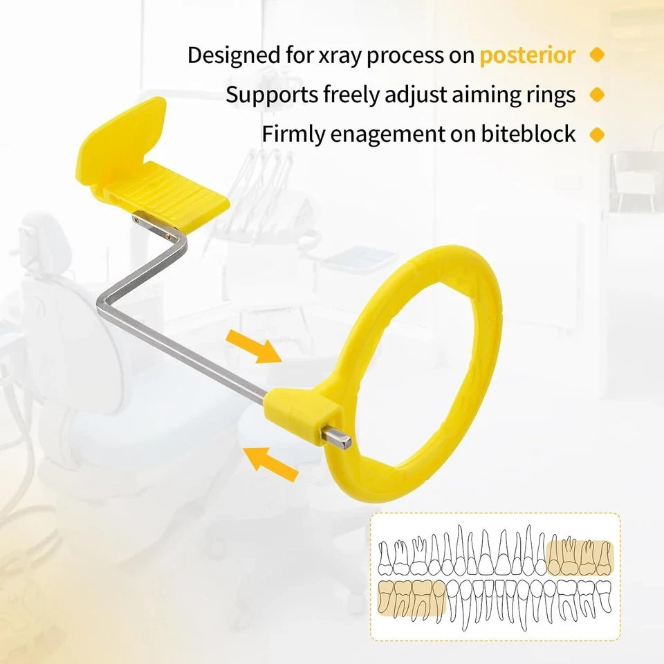 5Set Dental Sensor Holder Dental X-Ray Positioning Aiming Ring Bitewing Anterior