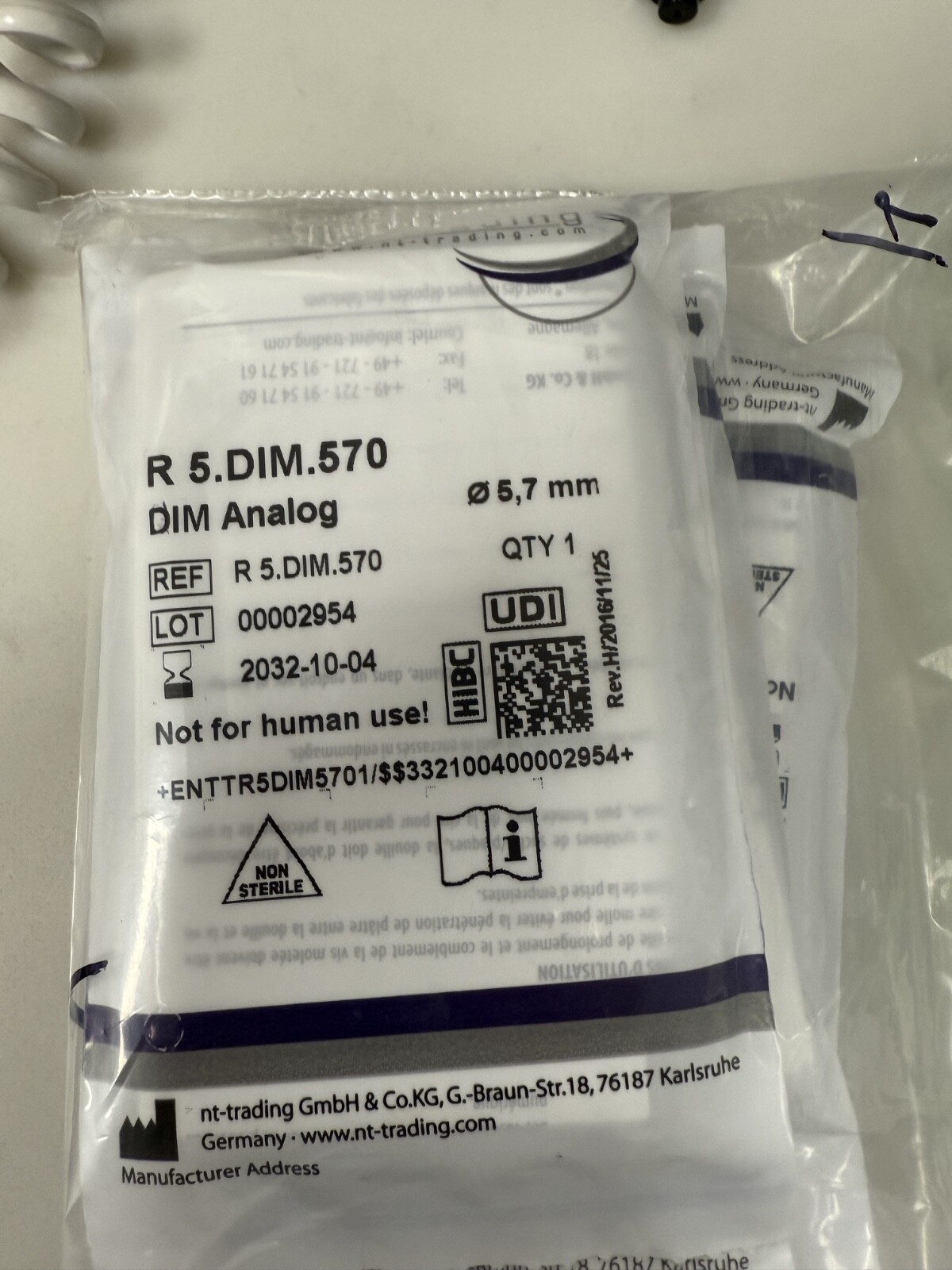 NT-Trading Preform blank 4.5 mm Zimmer set of 4 with milling screws