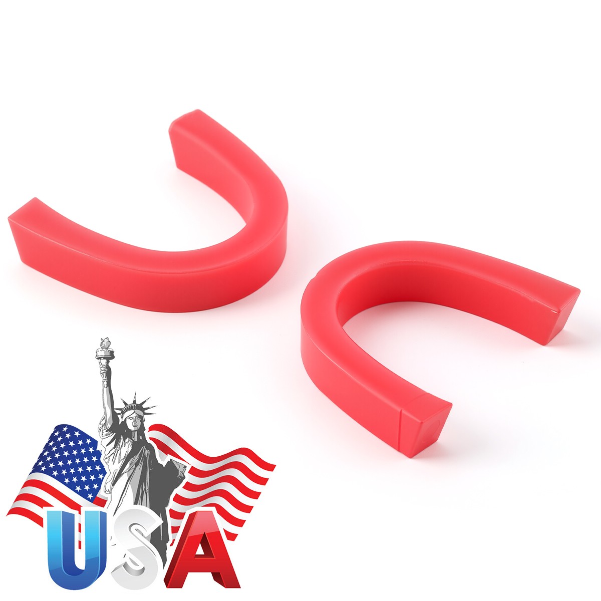 2 Pcs Dental Lab Bite Registration Wax Pink Curved U Shape Base Wax