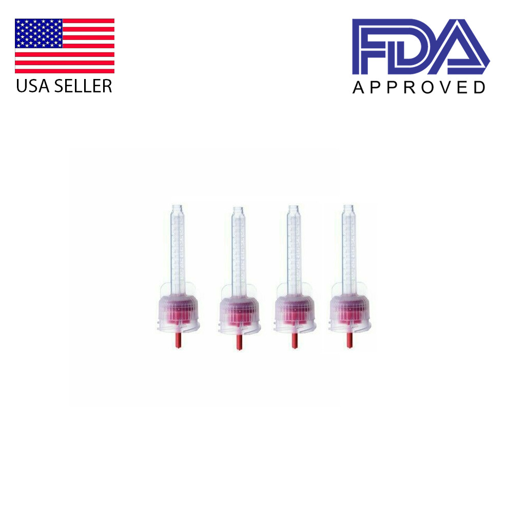 KETTENBACH DENTAL Red Mixing Tip for Low Viscosity 50/Pack (Replace Yellow Tips)
